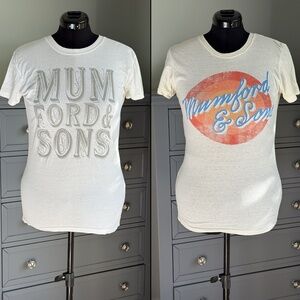 Mumford & Sons Official Concert T-shirts Set of Two
